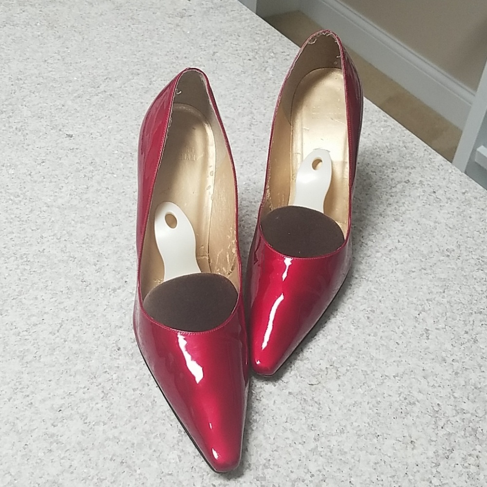 Stuart Weitzman Candy Apple Red Pumps